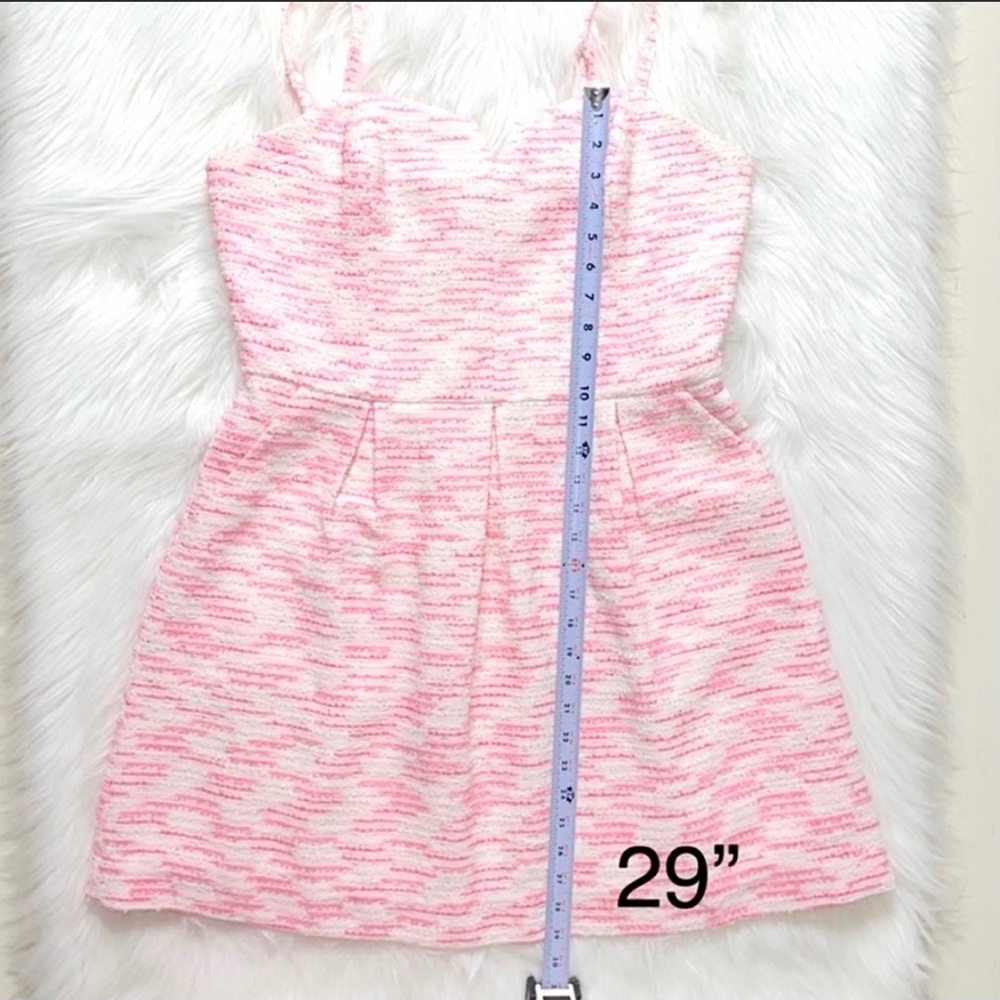 SOLD-Anthropologie Metallic Tweed Strapless Dress - Picture 9 of 9